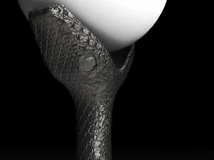 outdoor lampin the style of a snake 3D Model