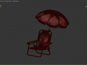 woodman kids beach chair 3D 模型