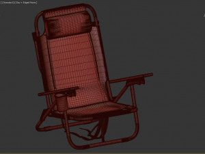 lawn and beach chairs 3D 模型