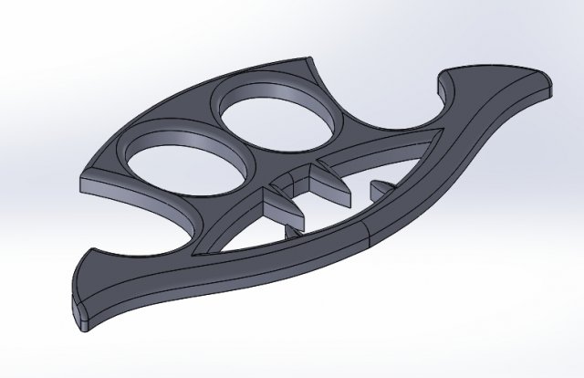 brass knuckles grin Modèles 3D en vedette .c4d .max .obj .3ds .fbx .stl .blend 