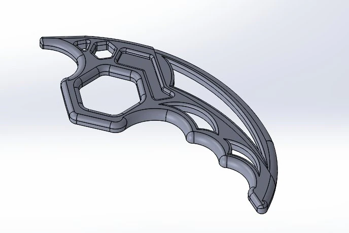 brass knuckles wrench 3D Print Model .c4d .max .obj .3ds .fbx .stl .blend 