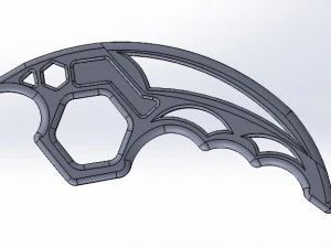 brass knuckles wrench 3D Print Model