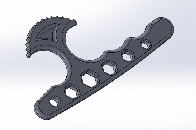 brass knuckles t-wrench Model Cetak 3D .c4d .max .obj .3ds .fbx .stl .blend 