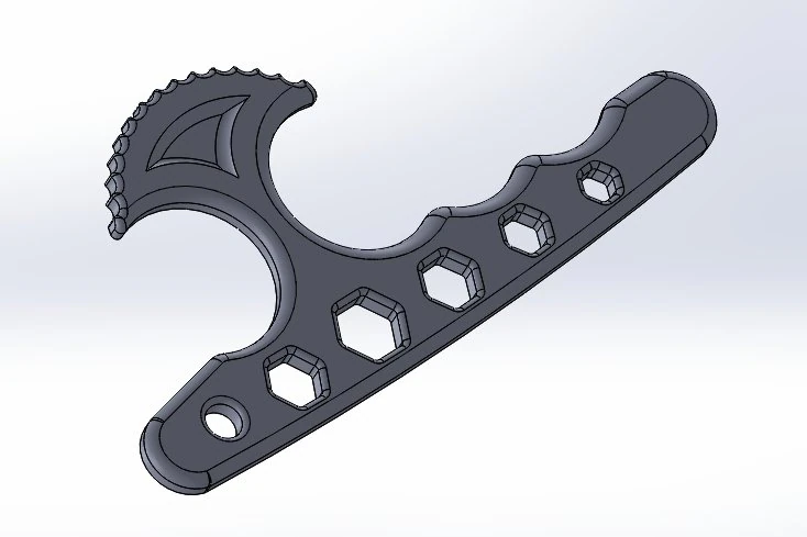 brass knuckles t-wrench 3D Print Model .c4d .max .obj .3ds .fbx .stl .blend 