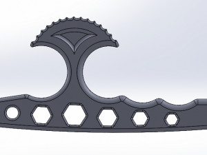 brass knuckles t-wrench Model Cetak 3D