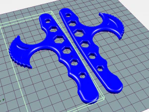 brass knuckles t-wrench 3D Print Model