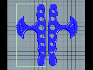 brass knuckles t-wrench 3D Print Model