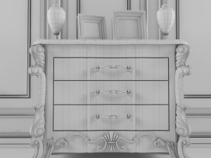 dressing table 3D Model