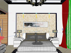 design de interiores de quarto Modelo 3D
