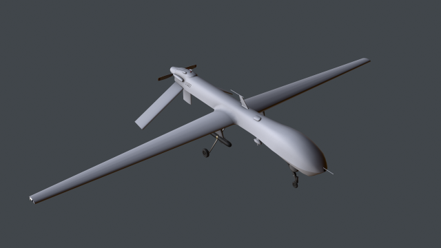 drone mq-1 predator 3D Модель .c4d .max .obj .3ds .fbx .stl .blend 