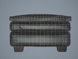 gleason chair ottoman Model 3D