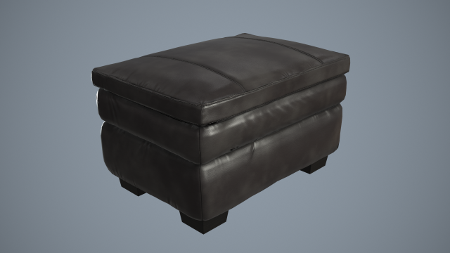 gleason chair ottoman Model 3D .c4d .max .obj .3ds .fbx .stl .blend 
