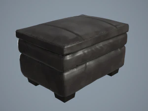 gleason chair ottoman 3D Model