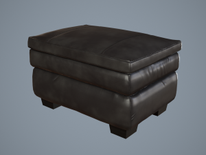 gleason chair ottoman Model 3D