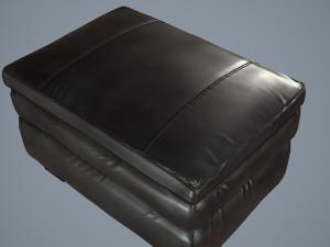 gleason chair ottoman Model 3D