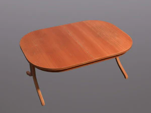 ovale tafel 3D Model