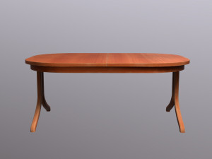 oval table Model 3D