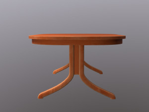 oval table Model 3D
