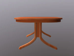 oval table 3D Model