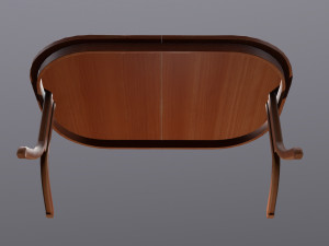 oval table Model 3D