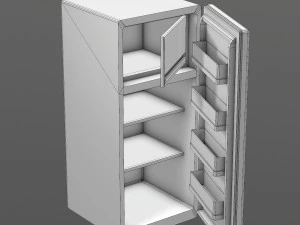 old fridge 3D Model