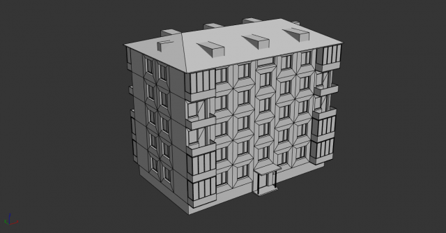 modular apartment Model 3D .c4d .max .obj .3ds .fbx .stl .blend 