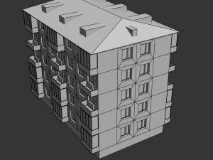 modular apartment Model 3D