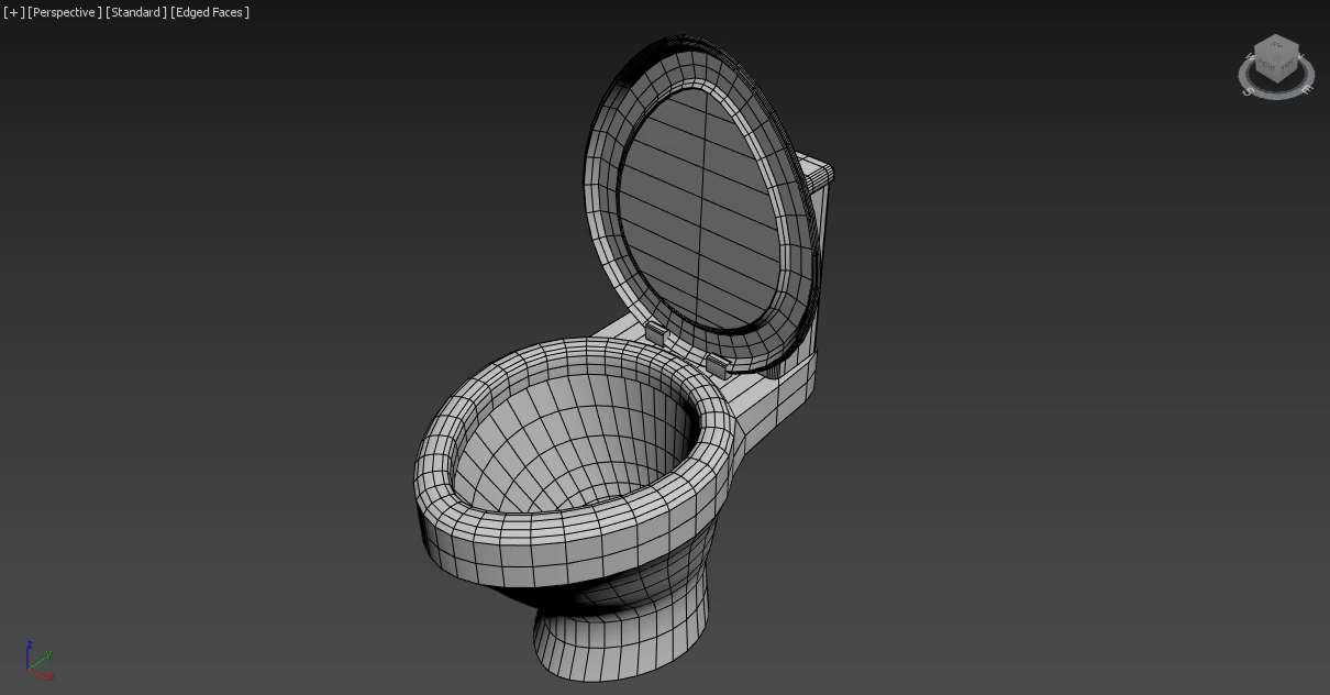toilette Modello 3D .c4d .max .obj .3ds .fbx .stl .blend 