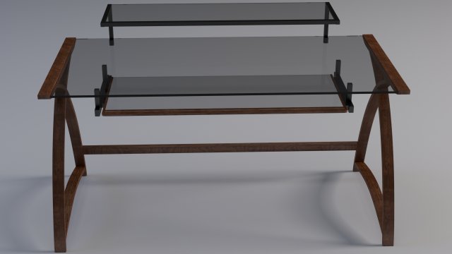computer desk 3D Модель .c4d .max .obj .3ds .fbx .stl .blend 