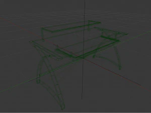 computer desk 3D Model