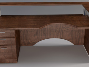 corner desk 3D मॉडल