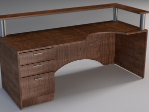 corner desk 3D मॉडल
