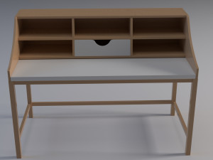secretary desk 3D Model
