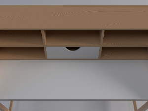 secretary desk Model 3D