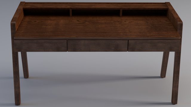 writing desk 3D Model .c4d .max .obj .3ds .fbx .stl .blend 