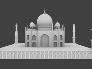 taj mahal 3D मॉडल