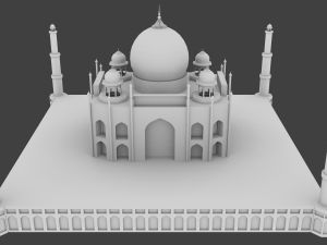 taj mahal 3D Model