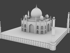 taj mahal 3D Model
