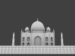 taj mahal 3D Model