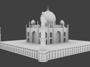 taj mahal 3D Model