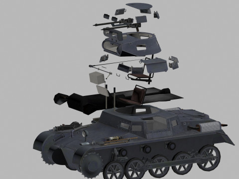 Pz-ia 3lod 3D 모델