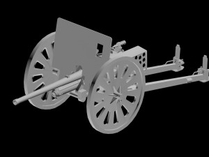 37mm atg type94 3lod 3D मॉडल