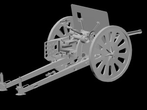 37mm atg type94 3lod 3D मॉडल