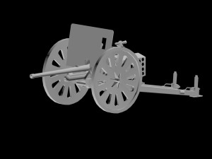 37mm atg type94 3lod 3D मॉडल