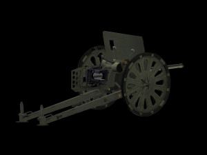 37mm atg type94 3lod 3D मॉडल