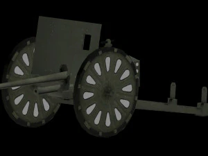 37mm atg type94 3lod 3D Model