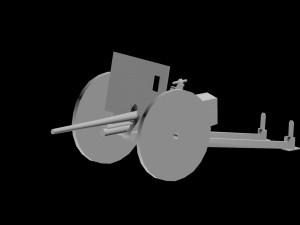 37mm atg type94 3lod 3D मॉडल