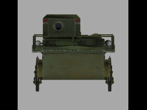 t-37 amphibious scout tank 3D Модель