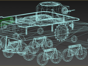 t-37 amphibious scout tank 3D Модель