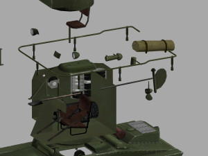 t-37 amphibious scout tank 3D Модель
